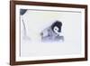 Emperor Penguin Protecting Offspring from the Cold-DLILLC-Framed Photographic Print