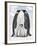 Emperor Penguin, Two Adults with Chick-null-Framed Photographic Print