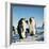 Emperor Penguin, Two Adults with Chicks-null-Framed Photographic Print