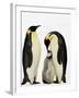 Emperor Penguins Feeding Chick-John Conrad-Framed Premium Photographic Print