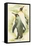 Emperor Penguins-null-Framed Stretched Canvas