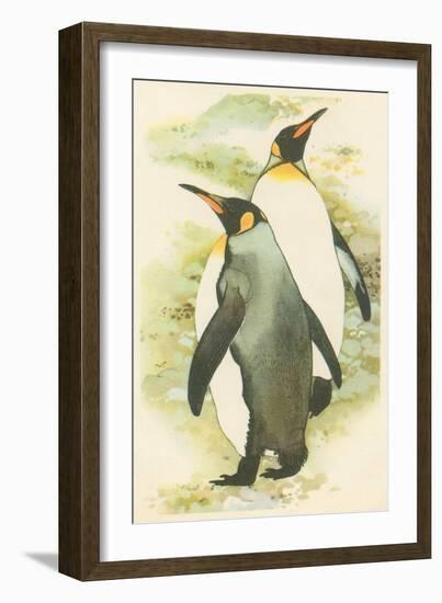 Emperor Penguins-null-Framed Art Print