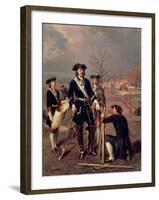 Emperor Peter the Great at Work-Wassilij Chudojarov-Framed Giclee Print