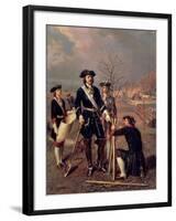 Emperor Peter the Great at Work-Wassilij Chudojarov-Framed Giclee Print