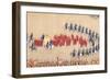 Emperor Qianlong's Review of the Grand Parade of Troops, Handscroll-null-Framed Giclee Print