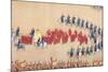 Emperor Qianlong's Review of the Grand Parade of Troops, Handscroll-null-Mounted Giclee Print