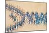 Emperor Qianlong's Review of the Grand Parade of Troops, Handscroll-null-Mounted Giclee Print
