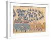 Emperor Qianlong's Review of the Grand Parade of Troops, Handscroll-null-Framed Giclee Print