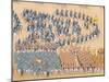 Emperor Qianlong's Review of the Grand Parade of Troops, Handscroll-null-Mounted Giclee Print