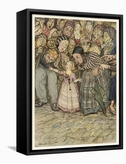 Emperor's New Clothes-Arthur Rackham-Framed Stretched Canvas