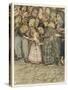 Emperor's New Clothes-Arthur Rackham-Stretched Canvas