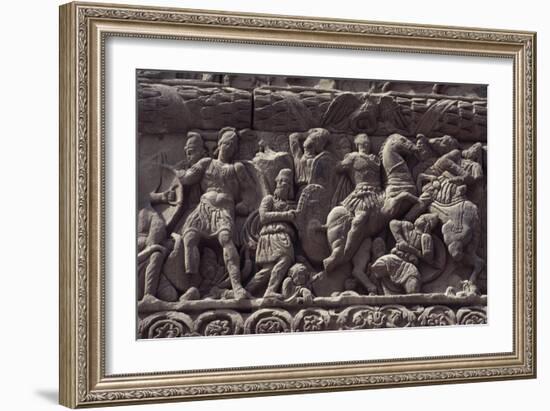 Emperor's Triumph over Persians, Detail of Relief of Arch of Galerius-null-Framed Giclee Print