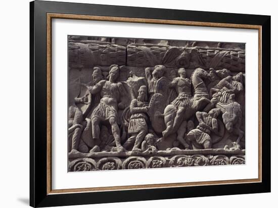 Emperor's Triumph over Persians, Detail of Relief of Arch of Galerius-null-Framed Giclee Print