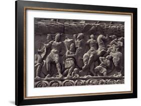 Emperor's Triumph over Persians, Detail of Relief of Arch of Galerius-null-Framed Giclee Print