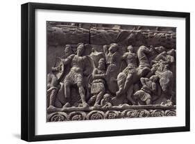 Emperor's Triumph over Persians, Detail of Relief of Arch of Galerius-null-Framed Giclee Print