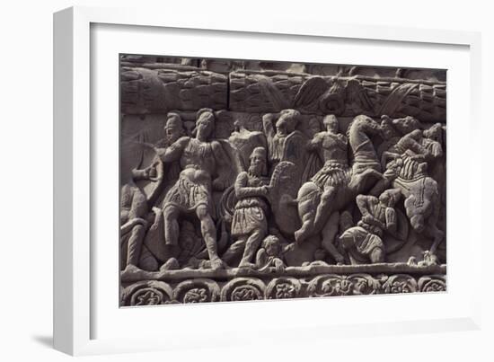 Emperor's Triumph over Persians, Detail of Relief of Arch of Galerius-null-Framed Giclee Print