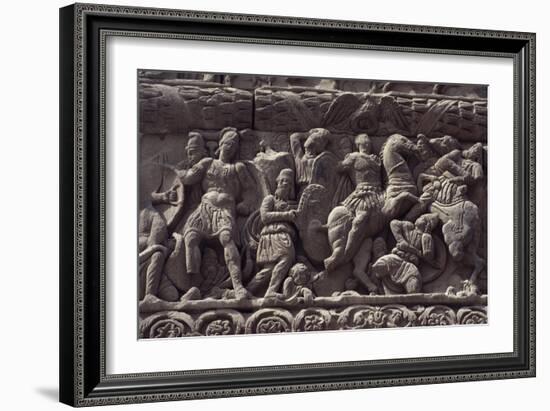 Emperor's Triumph over Persians, Detail of Relief of Arch of Galerius-null-Framed Giclee Print