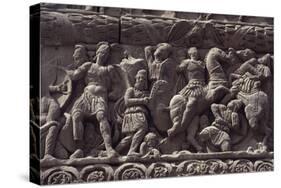 Emperor's Triumph over Persians, Detail of Relief of Arch of Galerius-null-Stretched Canvas