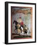 Emperor Shah Jahan's Three Sons, Mughal School, Tempera, India, 17th Century-null-Framed Giclee Print