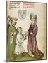 Emperor Sigismund before Joan of Arc, C. 1450-Diebold Lauber-Mounted Giclee Print