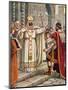 Emperor Theodosius Forbidden by St Ambrose from Entering Milan Cathedral-Tancredi Scarpelli-Mounted Giclee Print