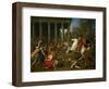 Emperor Titus Destroys the Temple in Jerusalem, 1638-1639-Nicolas Poussin-Framed Giclee Print