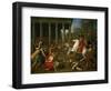 Emperor Titus Destroys the Temple in Jerusalem, 1638-1639-Nicolas Poussin-Framed Giclee Print