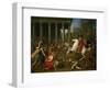 Emperor Titus Destroys the Temple in Jerusalem, 1638-1639-Nicolas Poussin-Framed Giclee Print