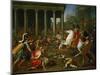 Emperor Titus Destroys the Temple in Jerusalem, 1638-1639-Nicolas Poussin-Mounted Giclee Print