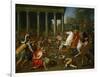 Emperor Titus Destroys the Temple in Jerusalem, 1638-1639-Nicolas Poussin-Framed Giclee Print