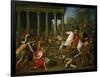 Emperor Titus Destroys the Temple in Jerusalem, 1638-1639-Nicolas Poussin-Framed Giclee Print