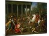 Emperor Titus Destroys the Temple in Jerusalem, 1638-1639-Nicolas Poussin-Mounted Giclee Print