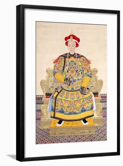 Emperor Tongzhi (1856 - 1875), His Temple Name was Muzong-Chinese School-Framed Giclee Print