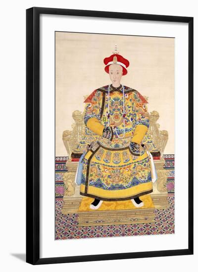 Emperor Tongzhi (1856 - 1875), His Temple Name was Muzong-Chinese School-Framed Giclee Print