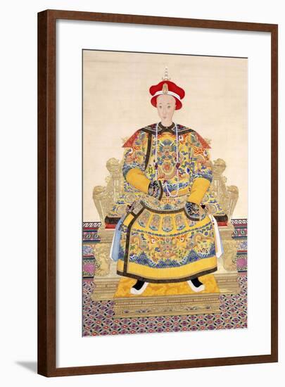 Emperor Tongzhi (1856 - 1875), His Temple Name was Muzong-Chinese School-Framed Giclee Print