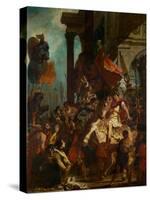 Emperor Trajan's Justice, 1840-Eugene Delacroix-Stretched Canvas