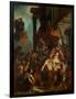 Emperor Trajan's Justice, 1840-Eugene Delacroix-Framed Premium Giclee Print
