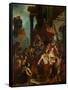 Emperor Trajan's Justice, 1840-Eugene Delacroix-Framed Stretched Canvas