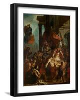 Emperor Trajan's Justice, 1840-Eugene Delacroix-Framed Giclee Print