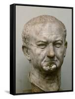 Emperor Vespasian (69-79 CE), Marble Head from Ostia, Italy-null-Framed Stretched Canvas