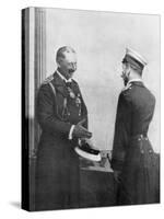 Emperor Welhelm II of Germany Greeting Tsar Nicholas II of Russia before the First World War-null-Stretched Canvas