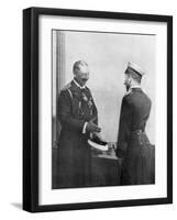 Emperor Welhelm II of Germany Greeting Tsar Nicholas II of Russia before the First World War-null-Framed Giclee Print