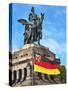 Emperor William I Statue, Koblenz, Germany-Miva Stock-Stretched Canvas