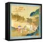 Emperor Wu Ti Welcoming a Man of Letters, from a History of Chinese Emperors-null-Framed Stretched Canvas