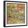 Emperor Yang Ti Strolling in His Gardens with His Wives, from a History of Chinese Emperors-null-Framed Giclee Print