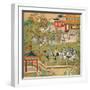 Emperor Yang Ti Strolling in His Gardens with His Wives, from a History of Chinese Emperors-null-Framed Giclee Print