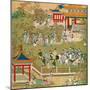 Emperor Yang Ti Strolling in His Gardens with His Wives, from a History of Chinese Emperors-null-Mounted Giclee Print