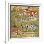 Emperor Yang Ti Strolling in His Gardens with His Wives, from a History of Chinese Emperors-null-Framed Giclee Print