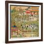 Emperor Yang Ti Strolling in His Gardens with His Wives, from a History of Chinese Emperors-null-Framed Giclee Print