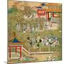 Emperor Yang Ti Strolling in His Gardens with His Wives, from a History of Chinese Emperors-null-Mounted Giclee Print